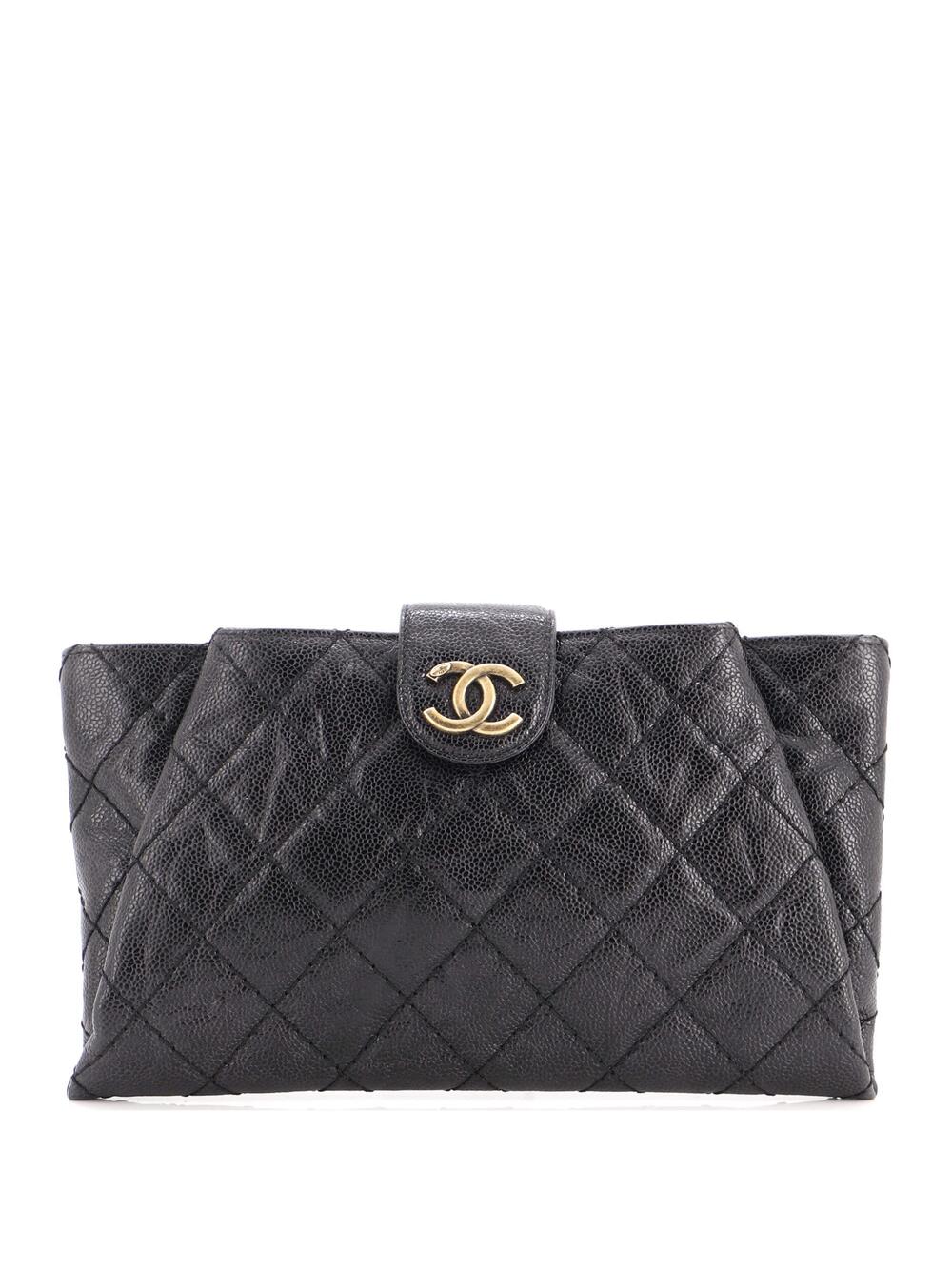Chanel Coco Pleats Clutch Quilted #313213C19B